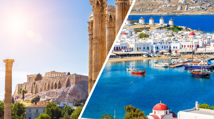Combiné Athènes / Mykonos, Combiné Grèce & ses îles par Ôvoyages Combiné Athènes / Mykonos, Combiné Grèce & ses îles par Ôvoyages