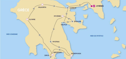 AutÔtour - Spécial Péloponnèse 3*/4*, Circuit Grèce & ses îles, Grèce Continentale, Athènes & sa région par Ôvoyages AutÔtour - Spécial Péloponnèse 3*/4*, Circuit Grèce & ses îles, Grèce Continentale, Athènes & sa région par Ôvoyages