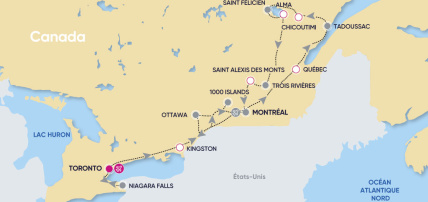 Circuit Balade au Canada de l'Est 2 & 3*, Circuit Canada par Ôvoyages Circuit Balade au Canada de l'Est 2 & 3*, Circuit Canada par Ôvoyages