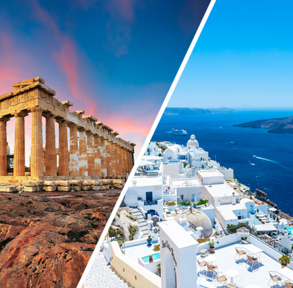 Ôcombiné - Athènes & île de Santorin, Combiné Grèce & ses îles, Grèce Continentale, Athènes & sa région par Ôvoyages Ôcombiné - Athènes & île de Santorin, Combiné Grèce & ses îles, Grèce Continentale, Athènes & sa région par Ôvoyages